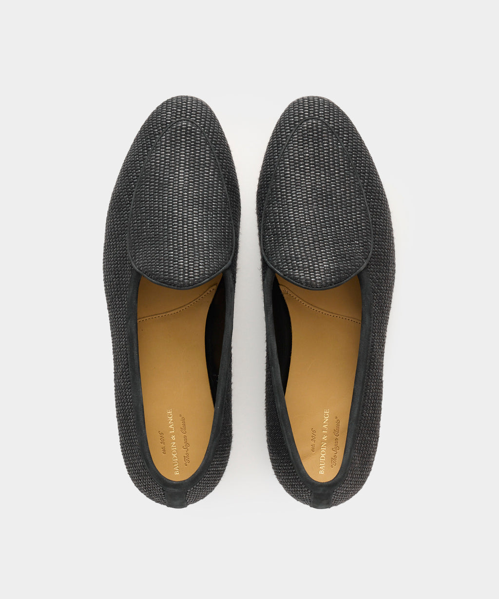 Baudoin & Lange Raffia Sagan Loafer