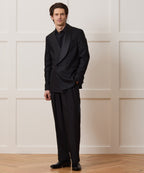 Relaxed Italian Wool Double-Breasted Shawl Tuxedo