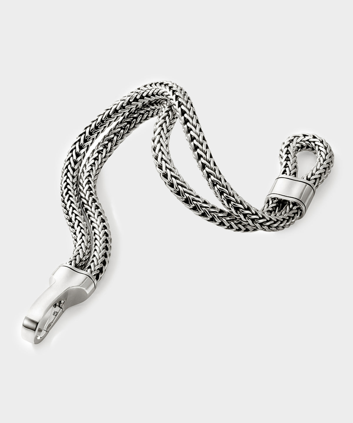 John Hardy Sterling Silver Double Row Bracelet