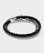 John Hardy Sterling Silver Heishi Triple Wrap Bracelet