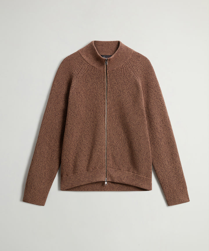 Todd Snyder x Woolrich Cotton Zip-Up Sweater