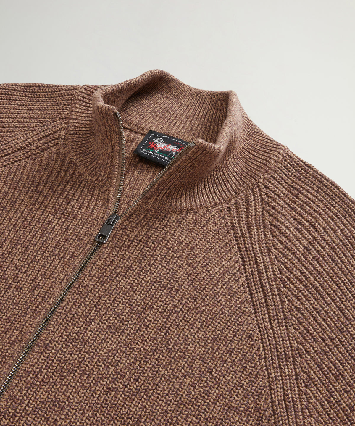 Todd Snyder x Woolrich Cotton Zip-Up Sweater