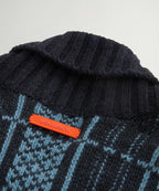 Todd Snyder x Woolrich Belted Wool-Alpaca Cardigan