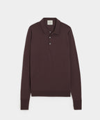 Todd Snyder x John Smedley Long Sleeve Polo in Truffle