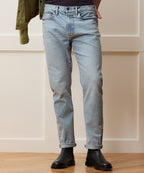 High-Rise Slim Stretch Jean in Light Indigo