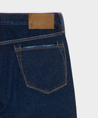 High-Rise Slim Stretch Jean in Dark Indigo