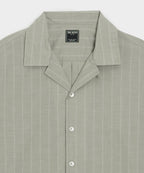 Brushed Poplin Camp Collar Shirt