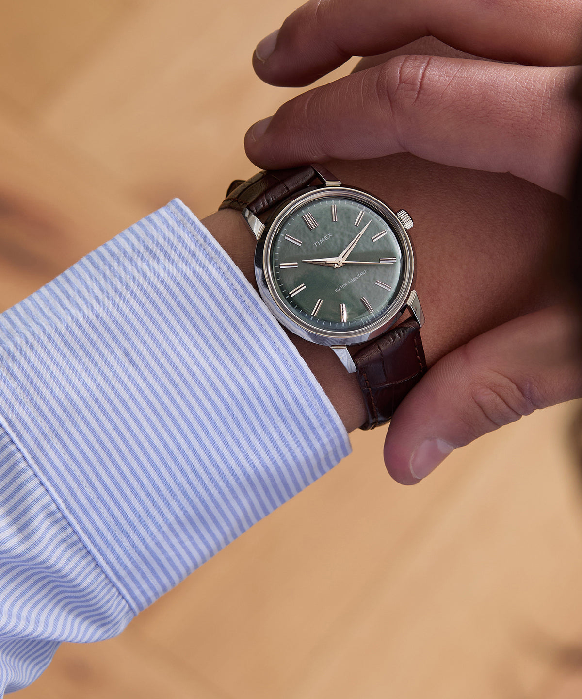 Todd Snyder x Timex Olive Marlin Watch