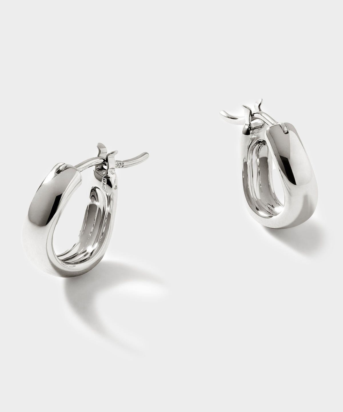 John Hardy Sterling Silver Surf Huggie Earring, 12MM
