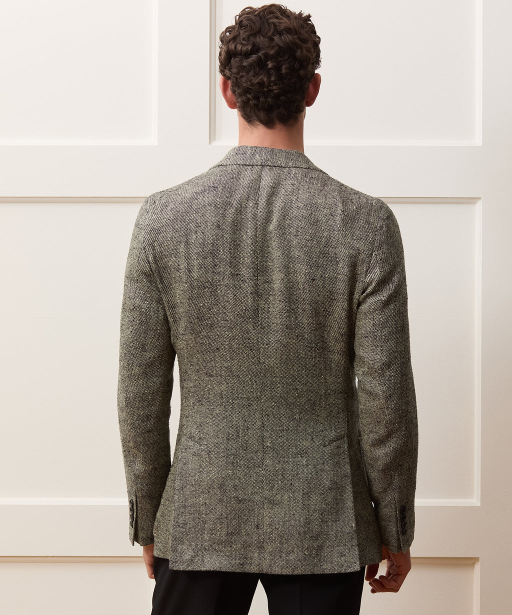 Italian Silk-Linen Donegal Sport Coat