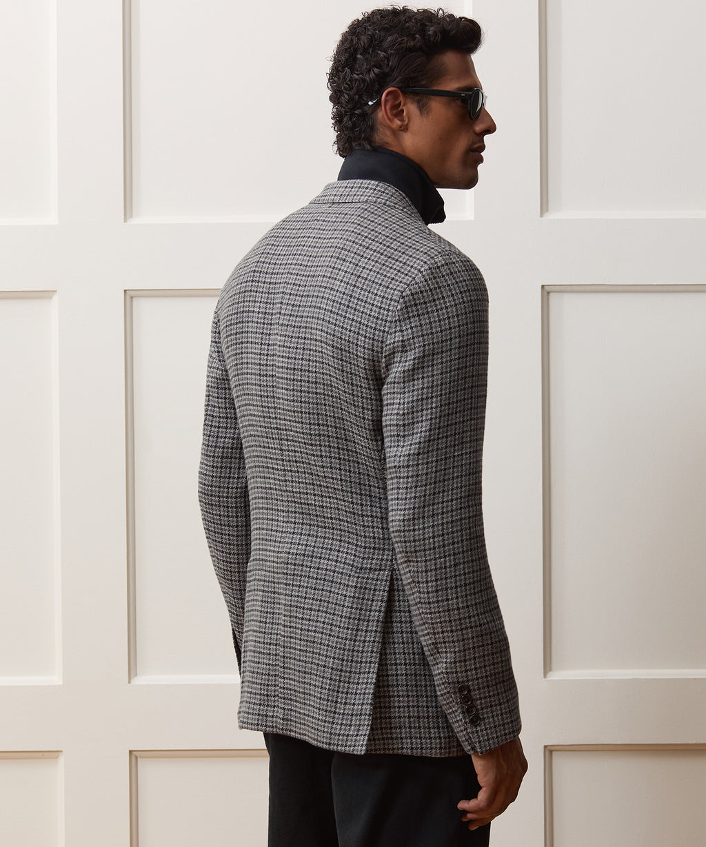 Italian Linen Houndstooth Sport Coat