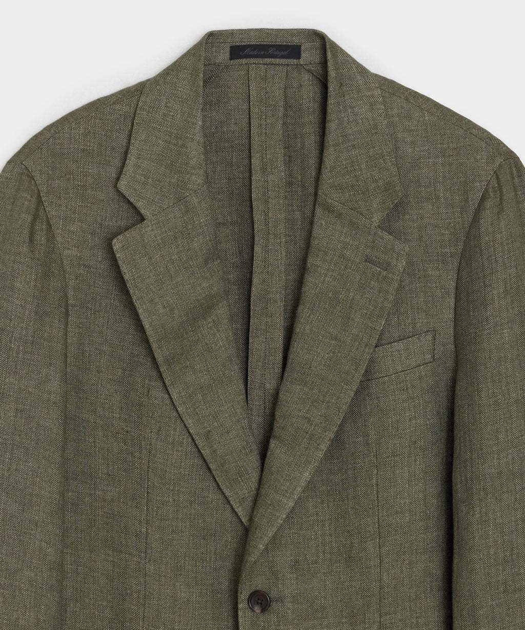Italian Linen Herringbone Sport Coat