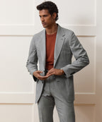 Italian Wool Glen Plaid Madison Jacket