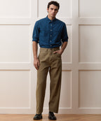 Relaxed Barrel Jean in Brown