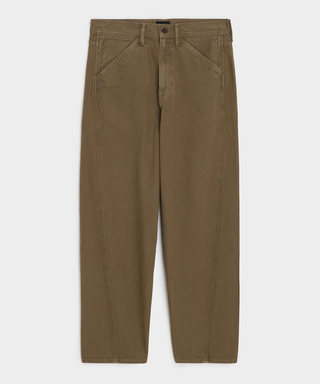 Relaxed Barrel Jean in Brown