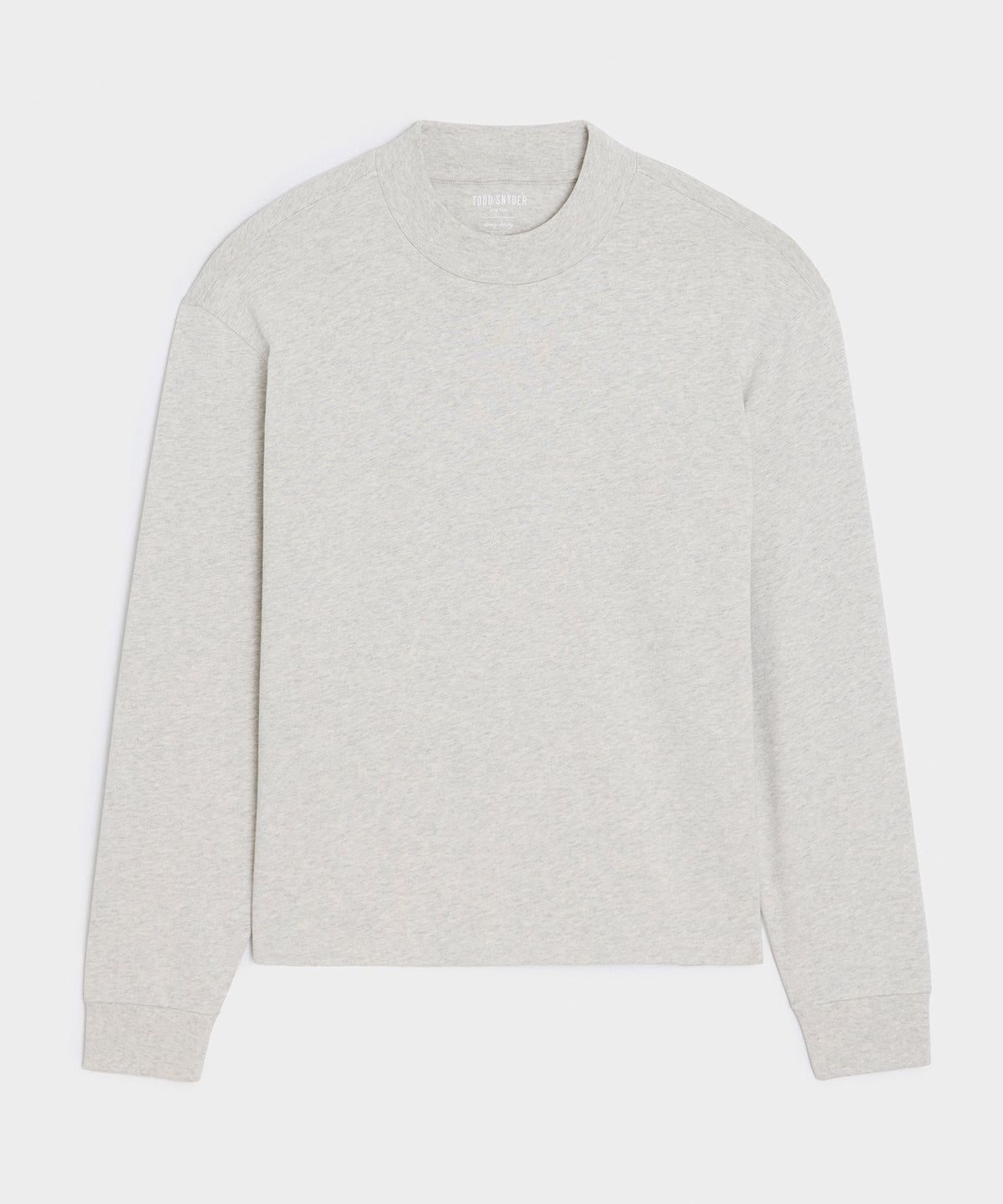Boxy Jersey Mockneck Tee
