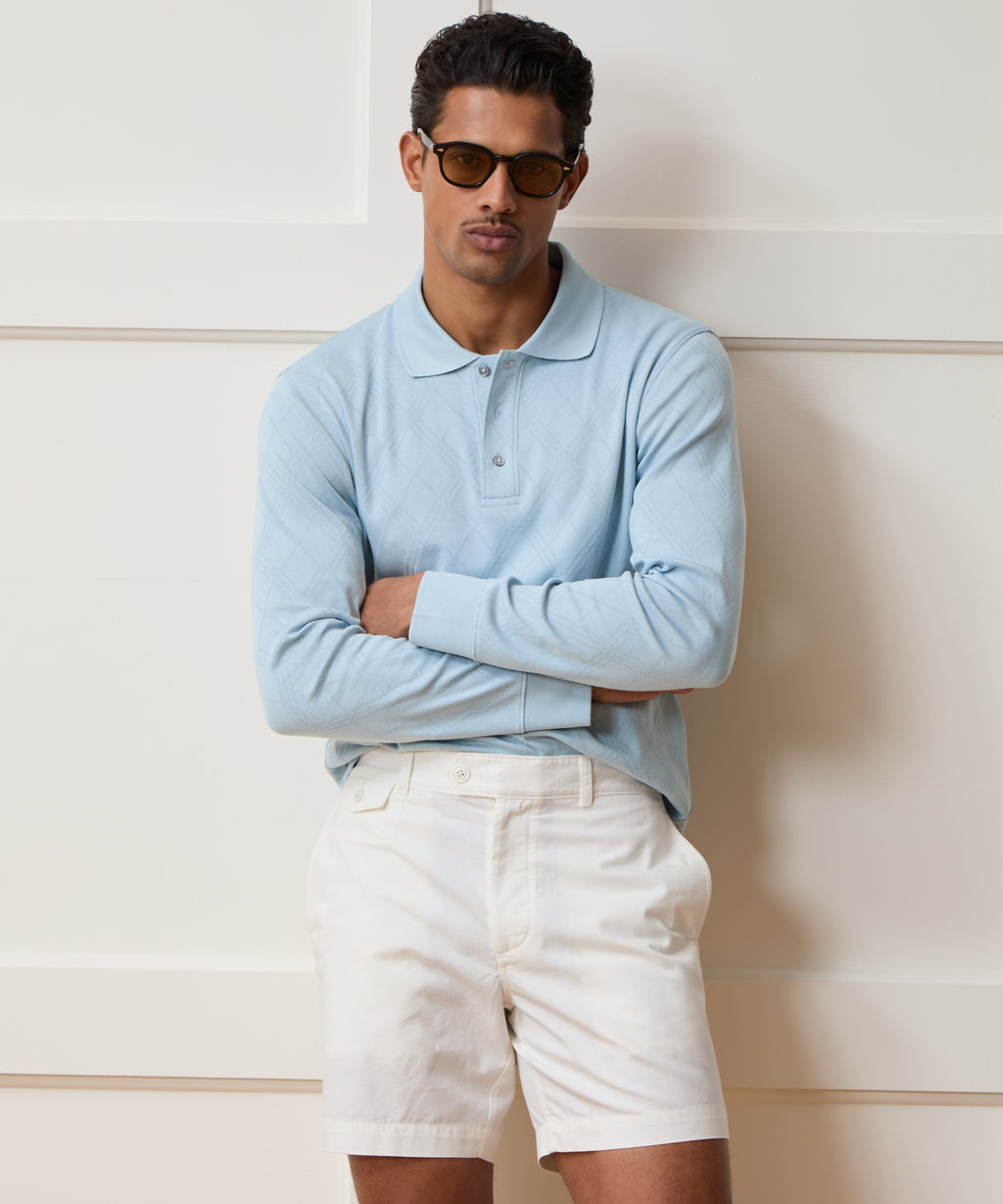 Cotton Jacquard Polo