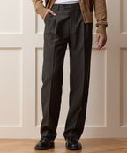 Italian Wool-Linen Pinstripe Wythe Trouser