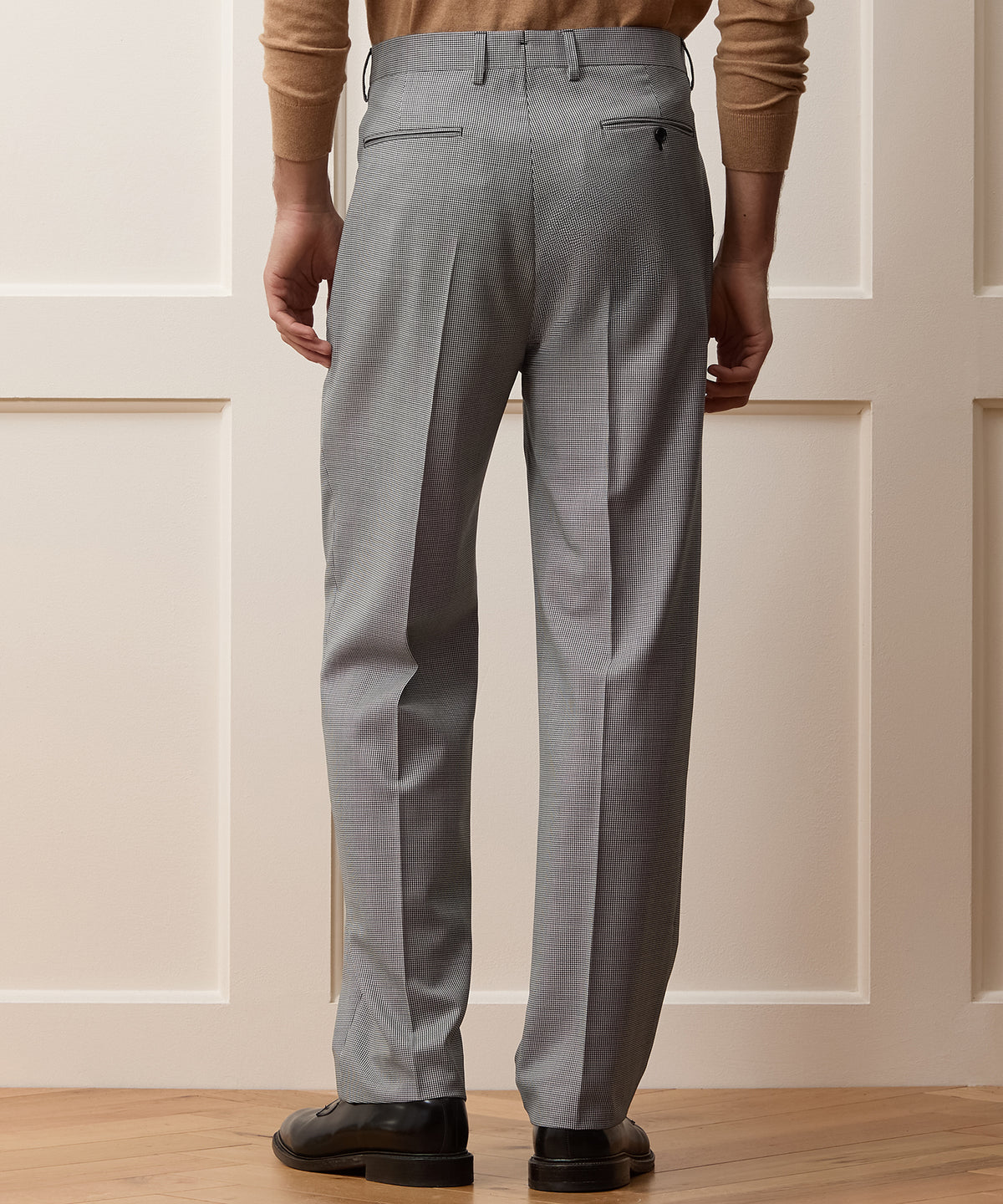 Italian Wool Houndstooth Wythe Trouser