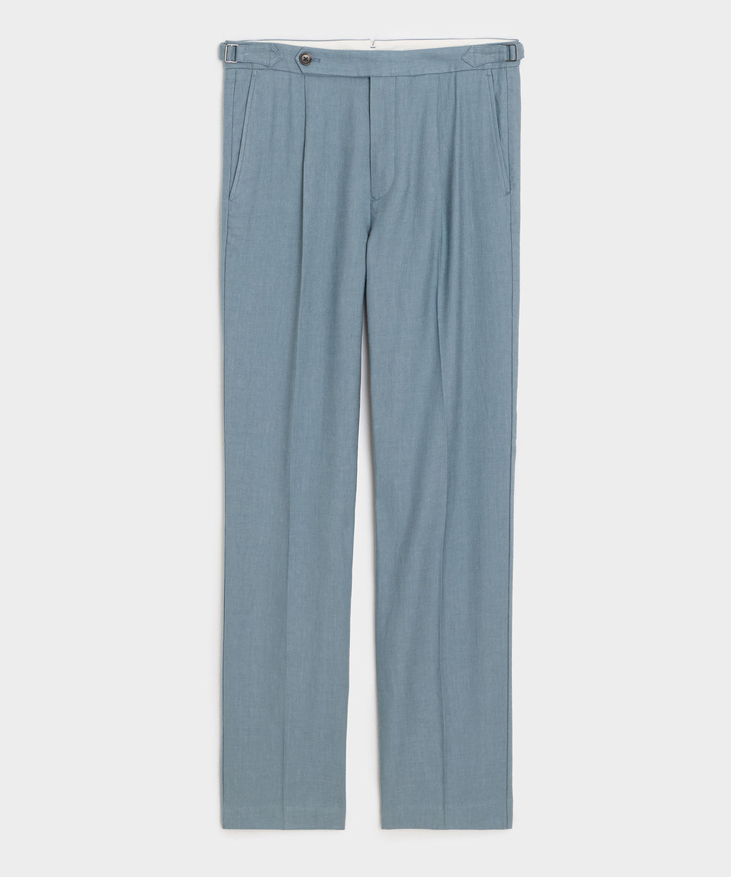 Italian Linen Side Tab Trouser