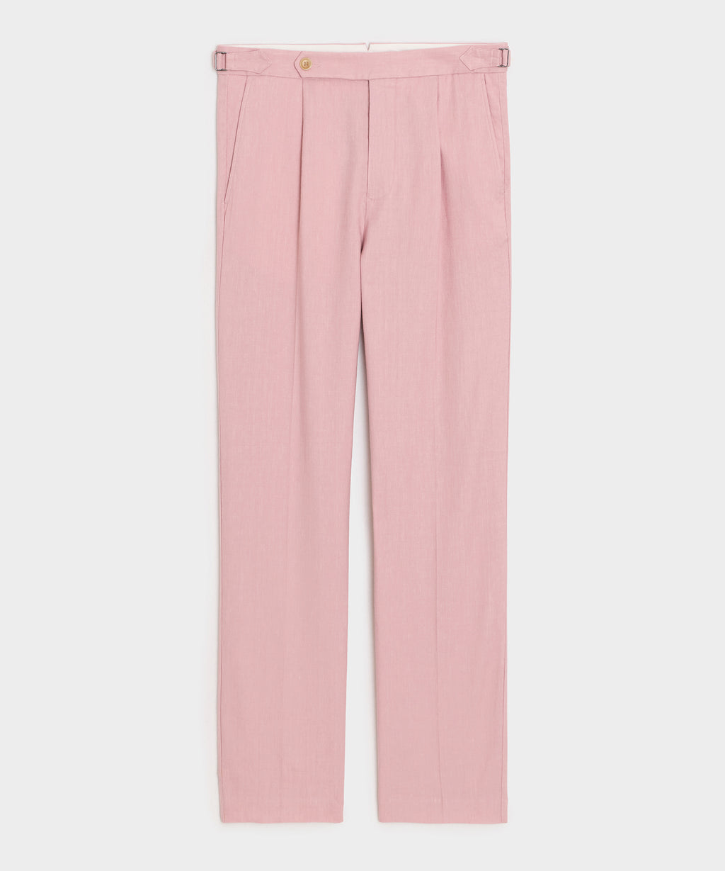 Italian Linen Side Tab Trouser