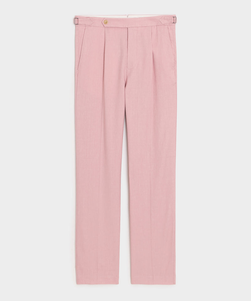 Italian Linen Side Tab Trouser