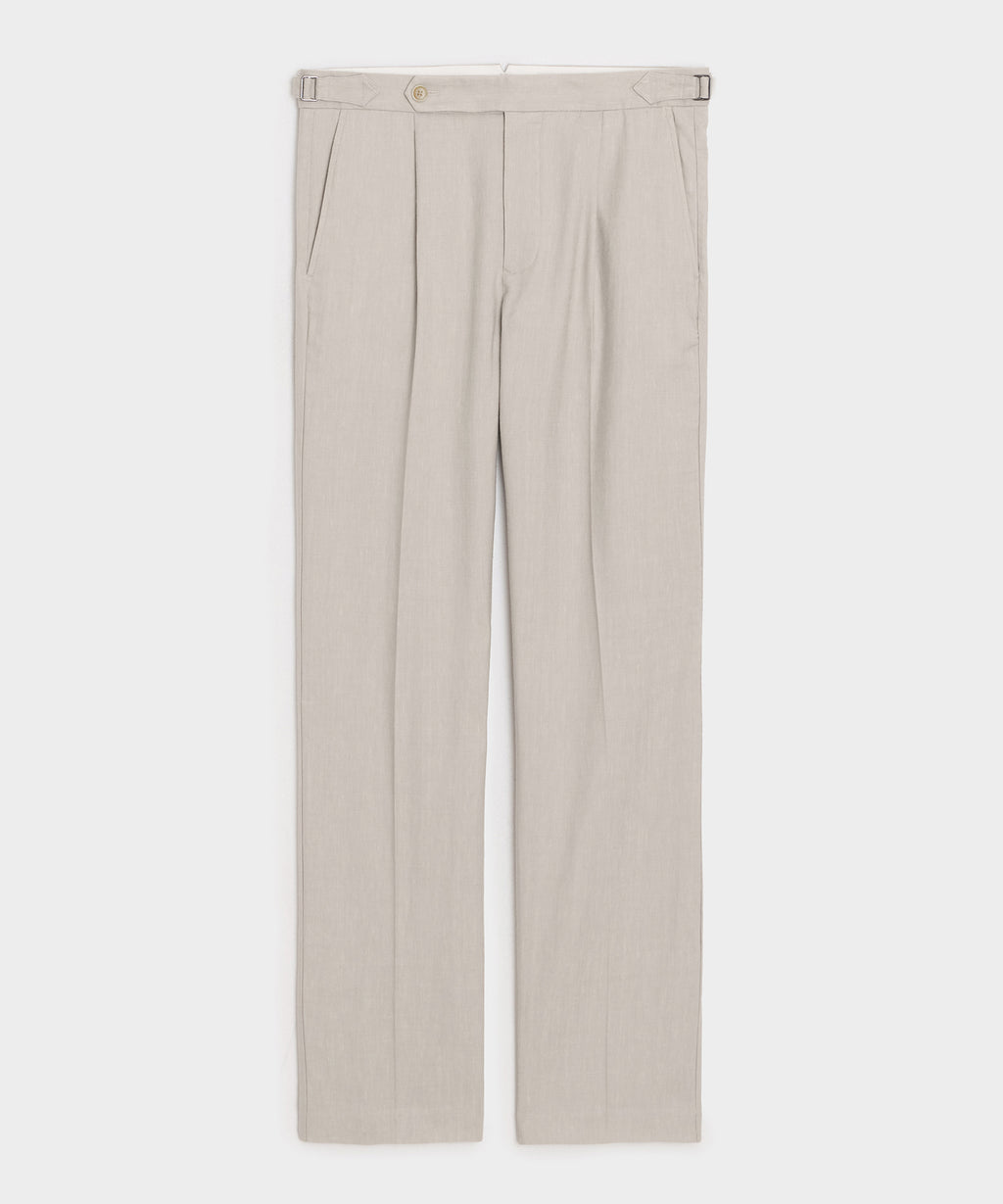 Italian Linen Side Tab Trouser