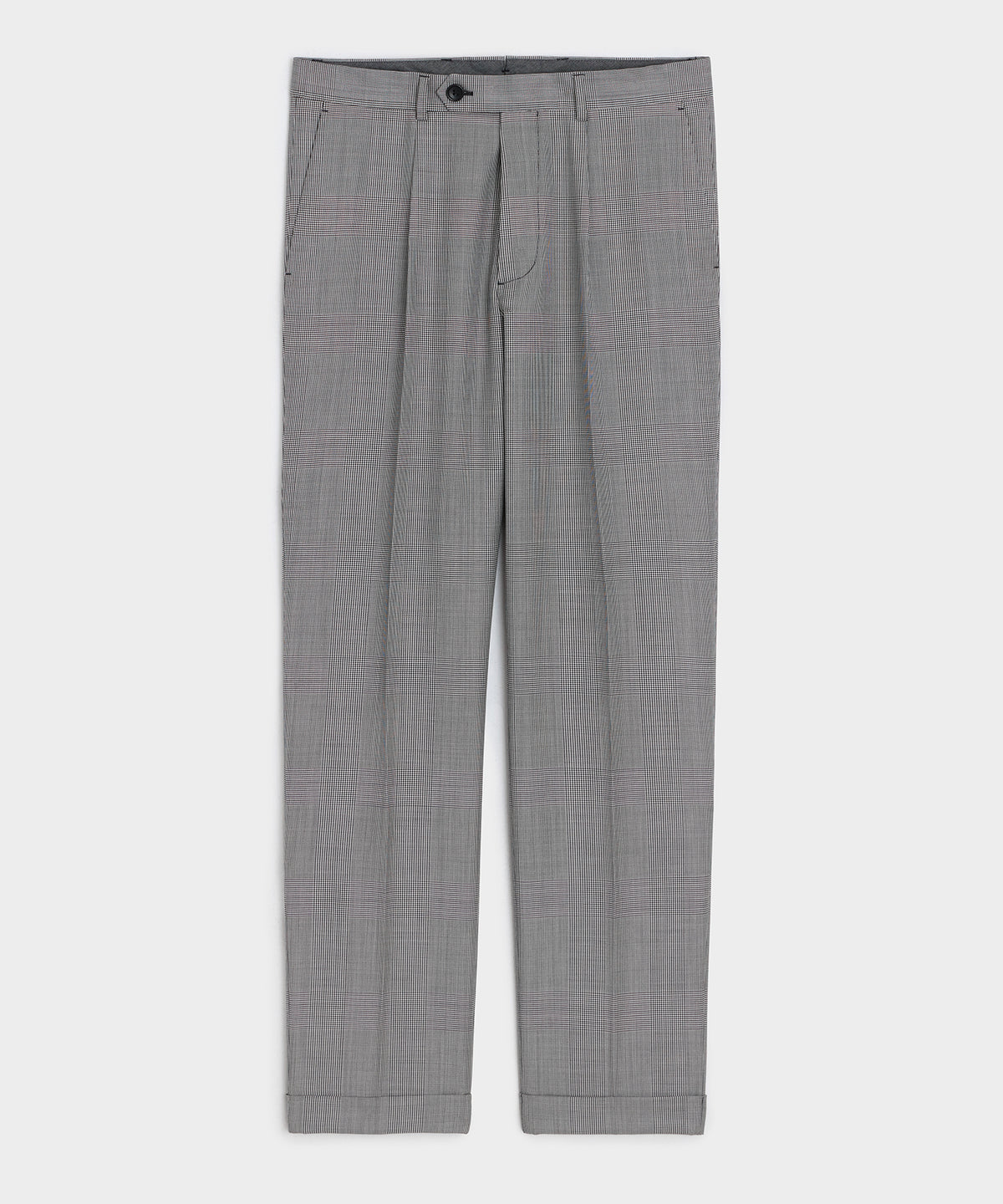 Italian Wool Glen Plaid Madison Trouser