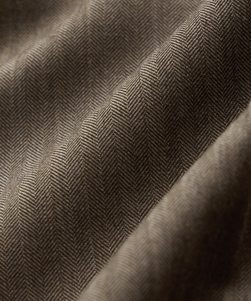 Italian Wool Herringbone Madison Trouser
