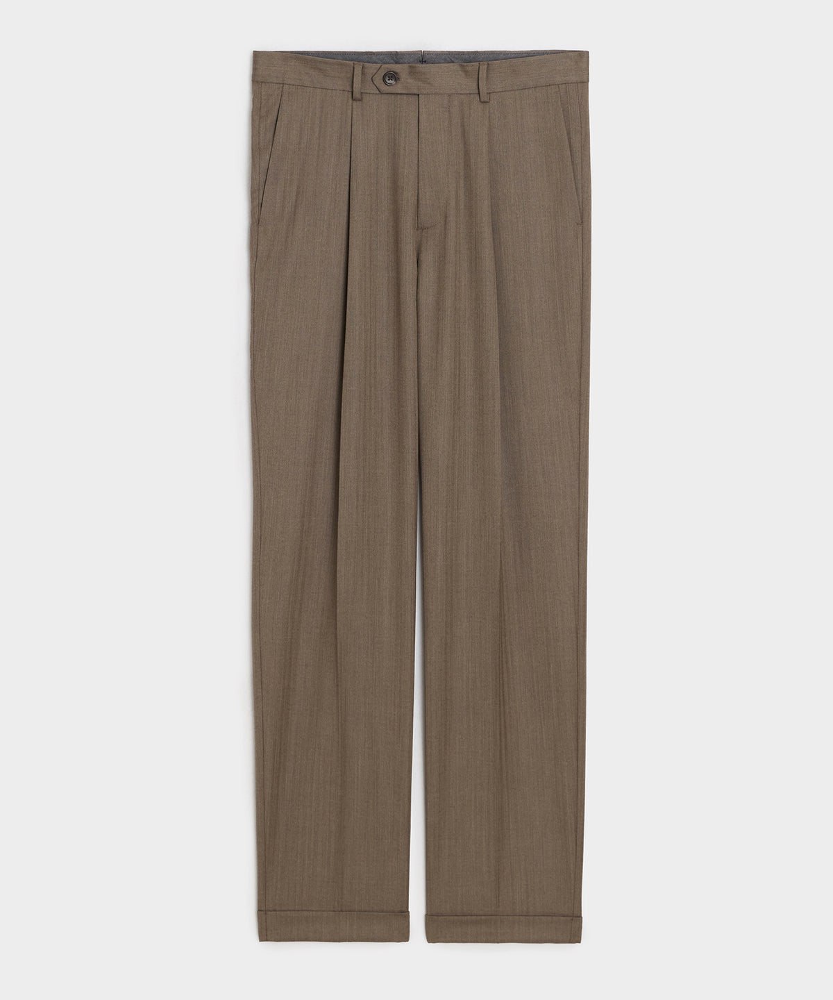 Italian Wool Herringbone Madison Trouser
