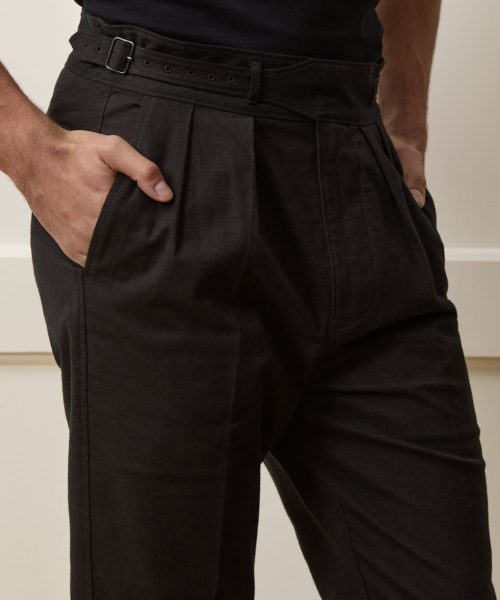 Italian Heathered Cotton Gurkha Trouser