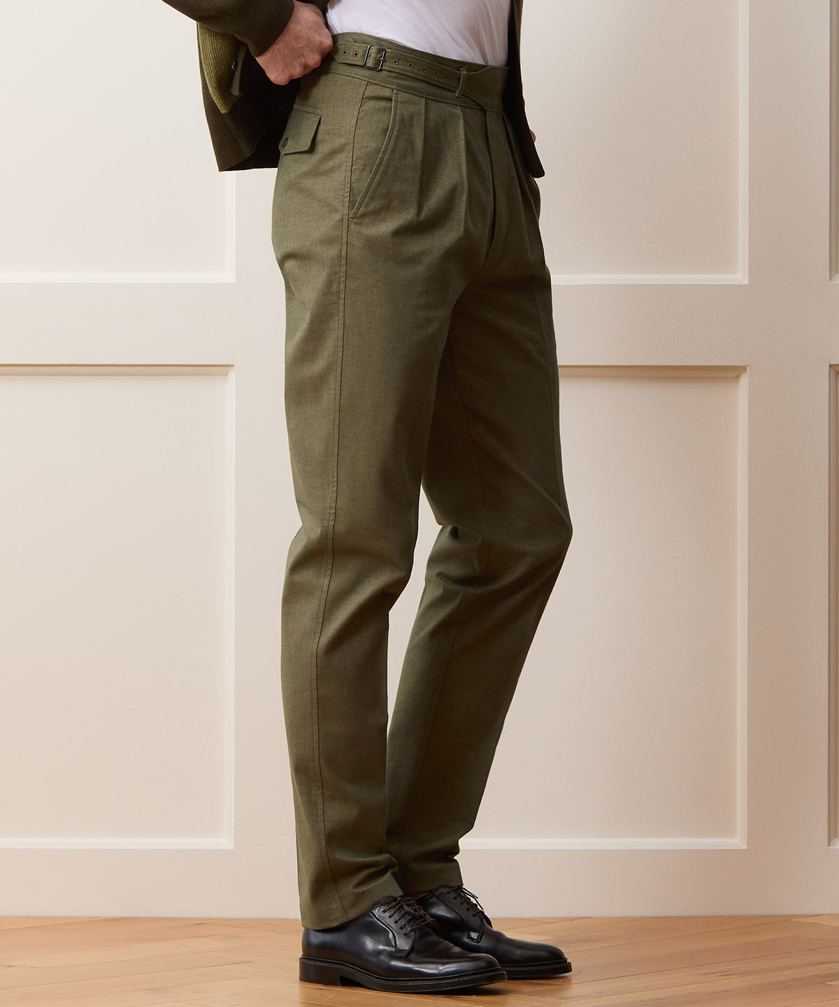 Italian Heathered Cotton Gurkha Trouser