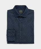 Chambray Spread Collar Dress Shirt