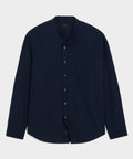 Poplin Band Collar Shirt
