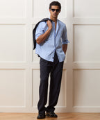 Poplin Band Collar Shirt