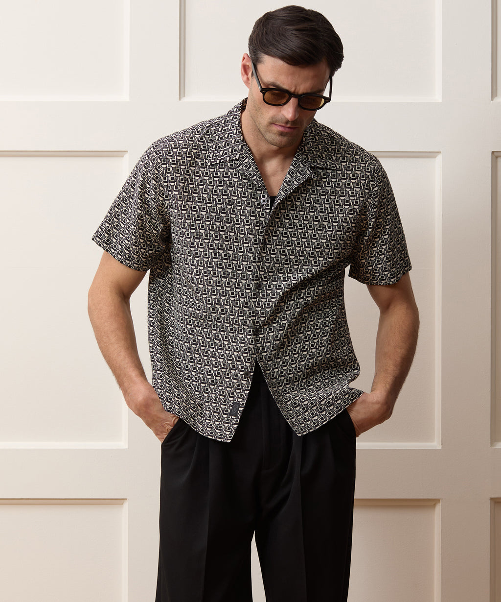 Silk-Cotton Capri Shirt