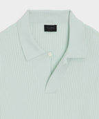 Ribbed Cotton-Cashmere Sweater Polo