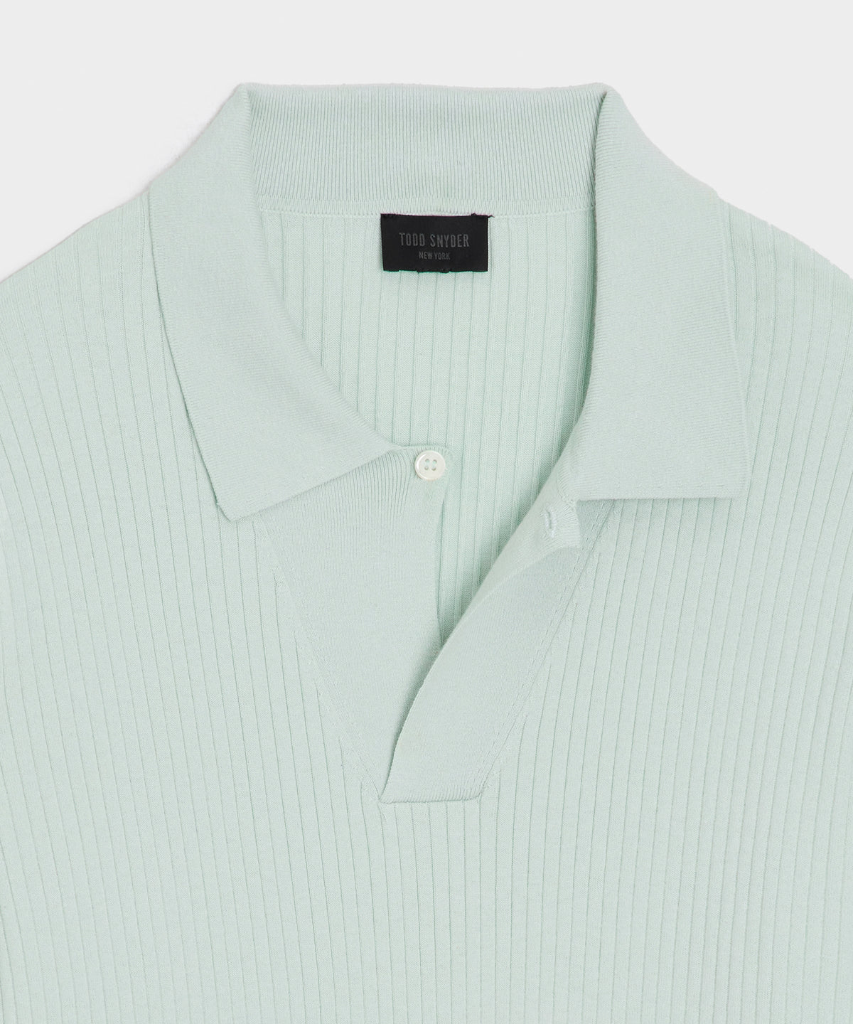Ribbed Cotton-Cashmere Sweater Polo