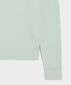Ribbed Cotton-Cashmere Sweater Polo