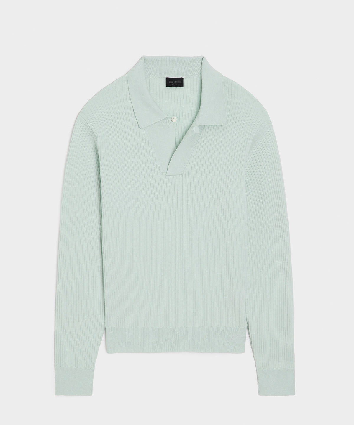 Ribbed Cotton-Cashmere Sweater Polo