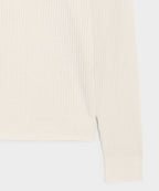 Ribbed Cotton-Cashmere Sweater Polo
