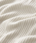 Ribbed Cotton-Cashmere Sweater Polo