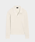 Ribbed Cotton-Cashmere Sweater Polo