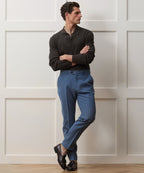 Ribbed Cotton-Cashmere Sweater Polo