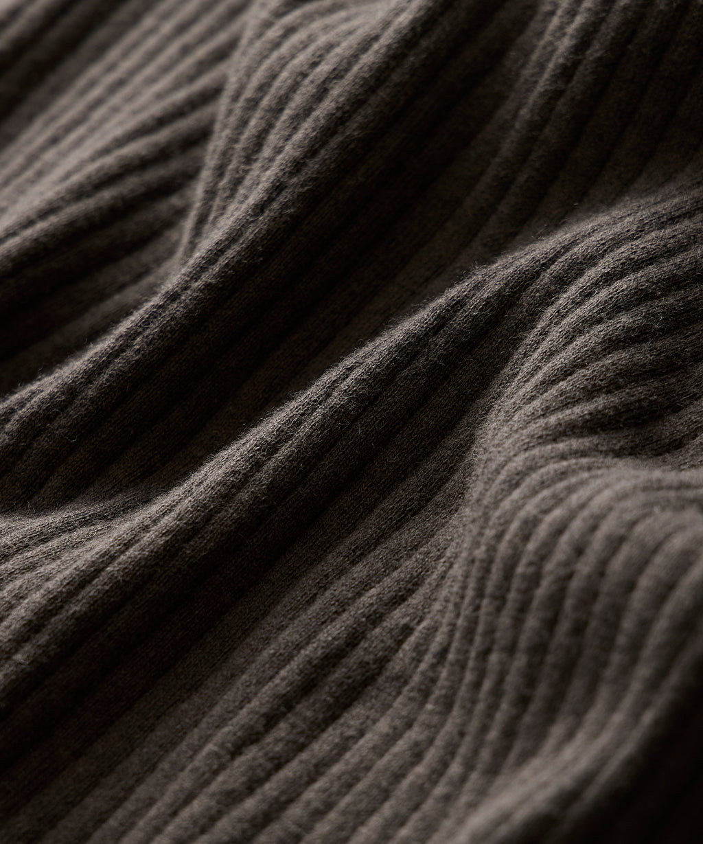 Ribbed Cotton-Cashmere Sweater Polo