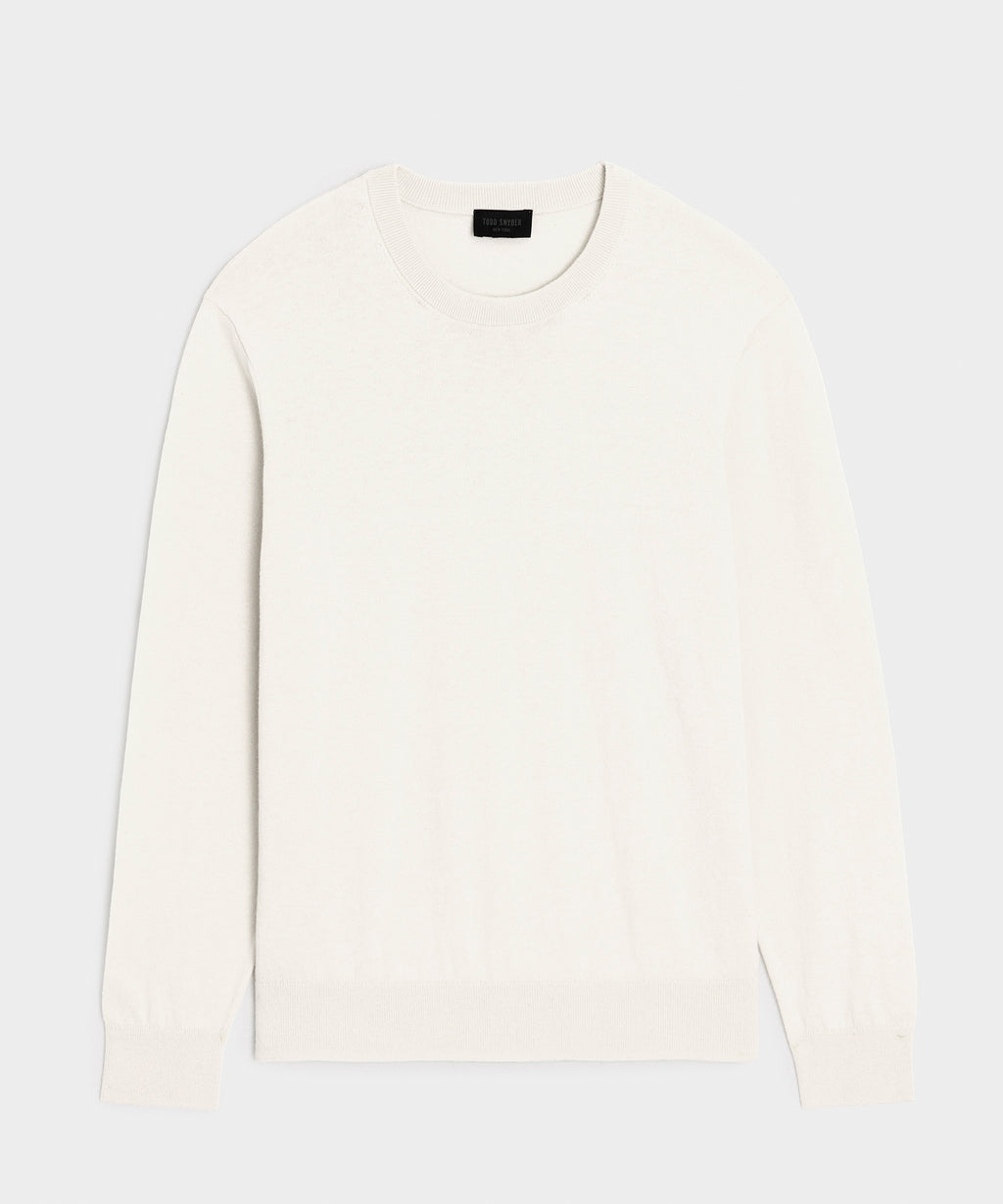 Cotton-Cashmere Crewneck Sweater