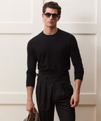 Cotton-Cashmere Crewneck Sweater