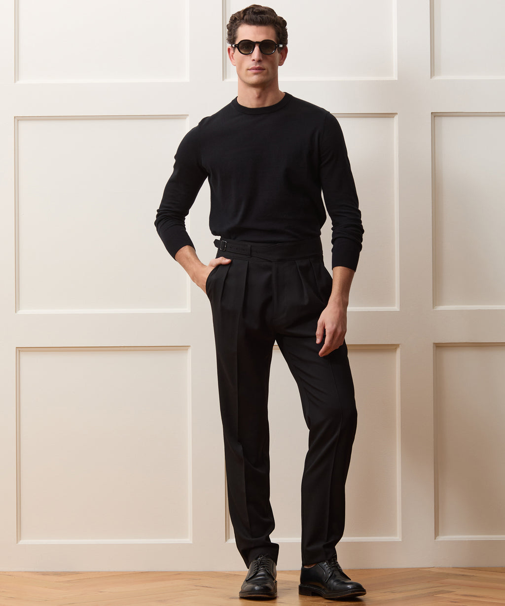 Cotton-Cashmere Crewneck Sweater