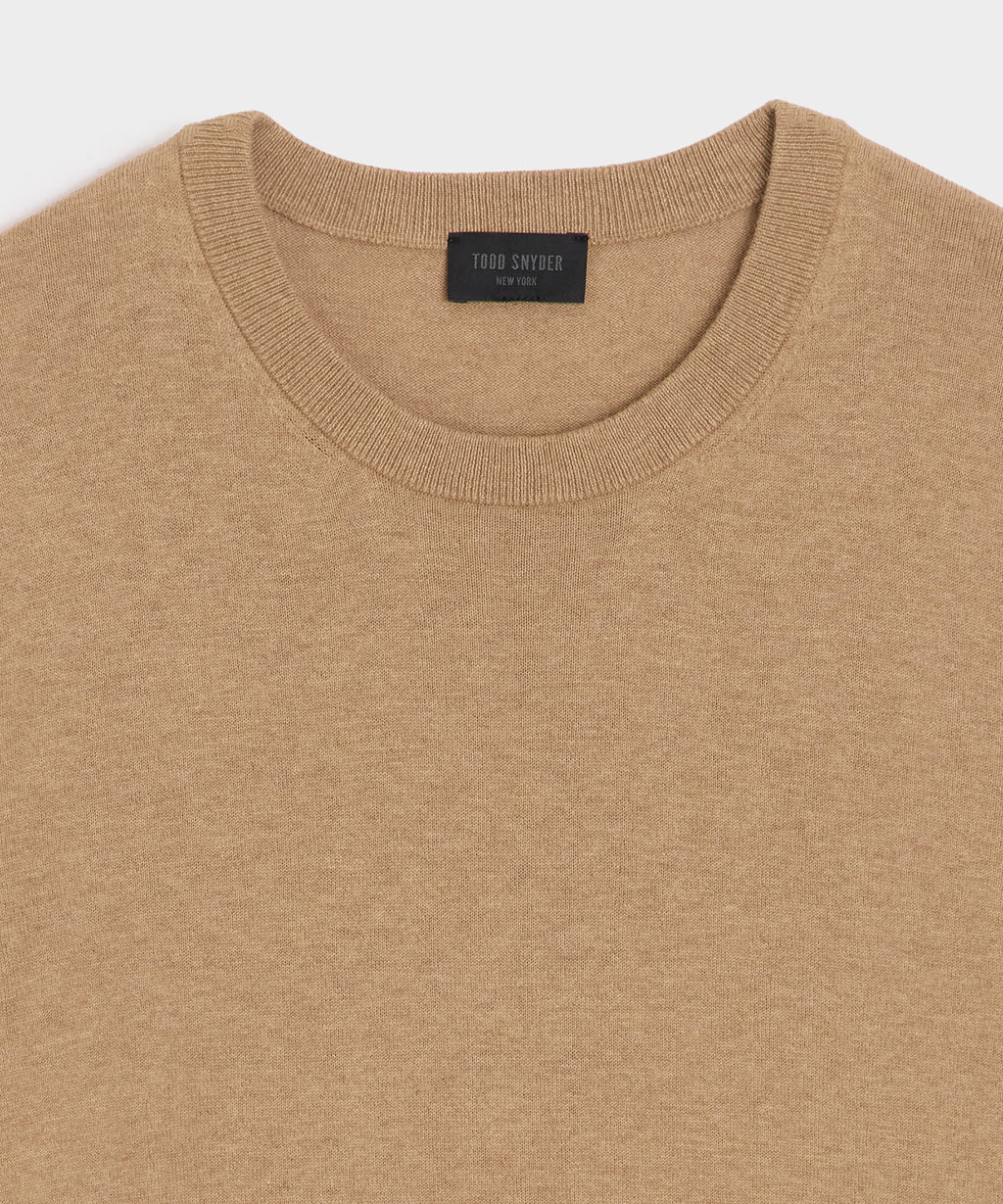 Cotton-Cashmere Crewneck Sweater