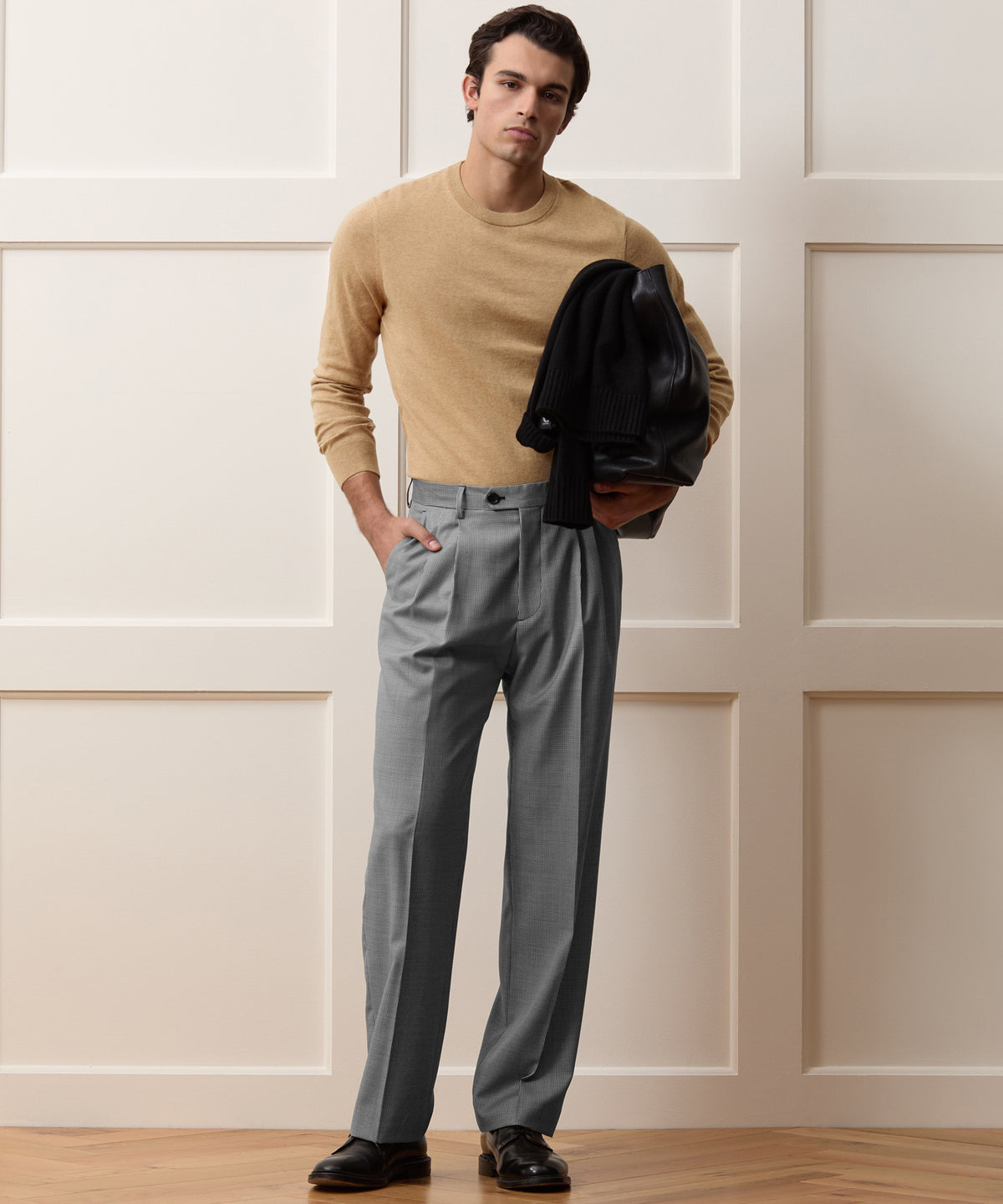 Cotton-Cashmere Crewneck Sweater